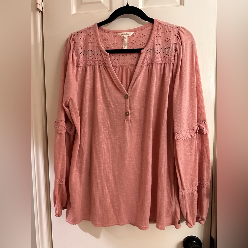 Matilda Jane - Possibilities Pink Knit Long Sleeve Top